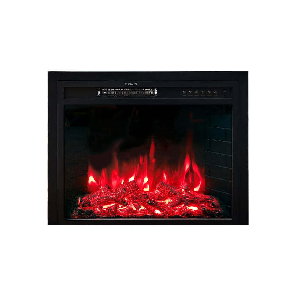 brick wall 9 color 28 inch wall insert home decorative electric fireplace with decor led 3d imitated fire box flame