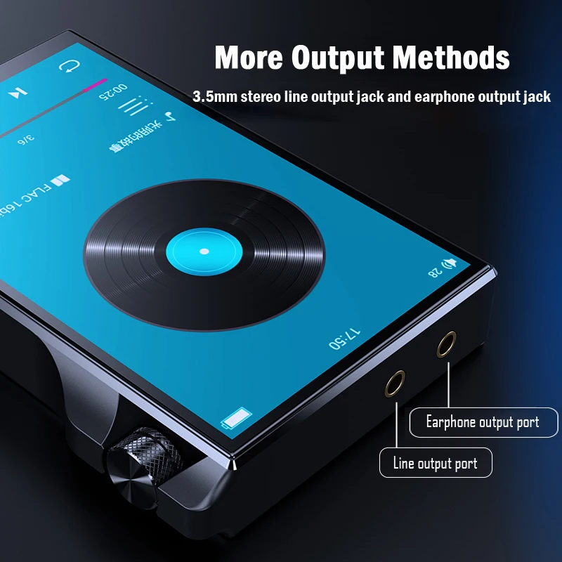 4.0 Inch Q8 DSD MP3 Portable Lossless HiFi Music Player Hi res Blue tooth Hifi Mini Digital Mp3 Music Player