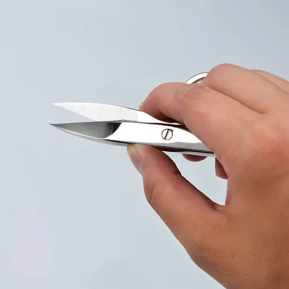 Spring-Action Knife-Edge Thread Nippers Direct Supply Stainless Steel Wire-head Scissors Mini All Stainless steel