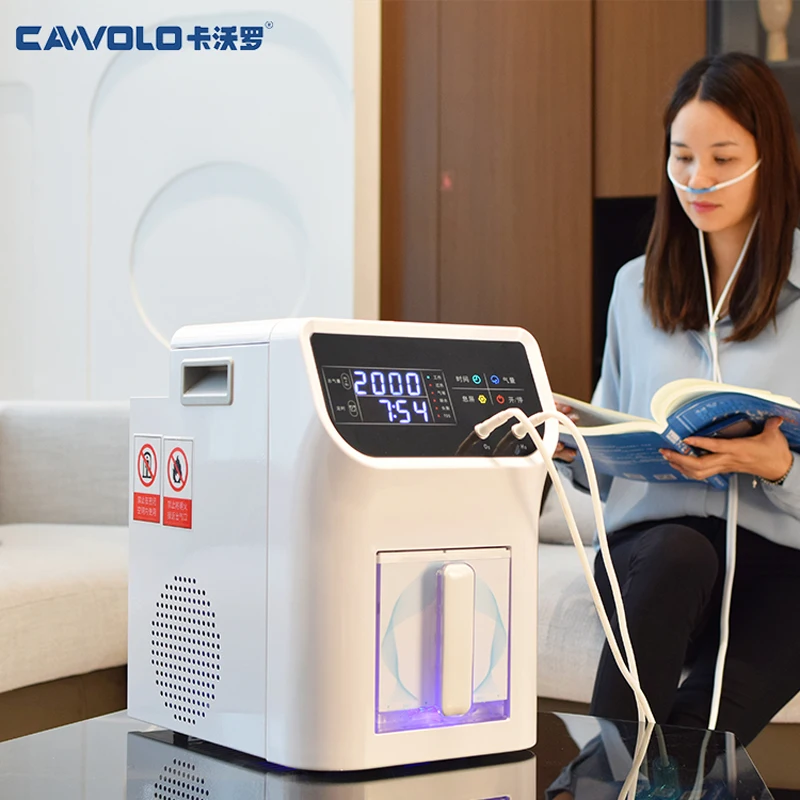 Cawolo hho Generator Inhalation Machine PEM Tech 1500ml Browns Gas Generator for Breathing