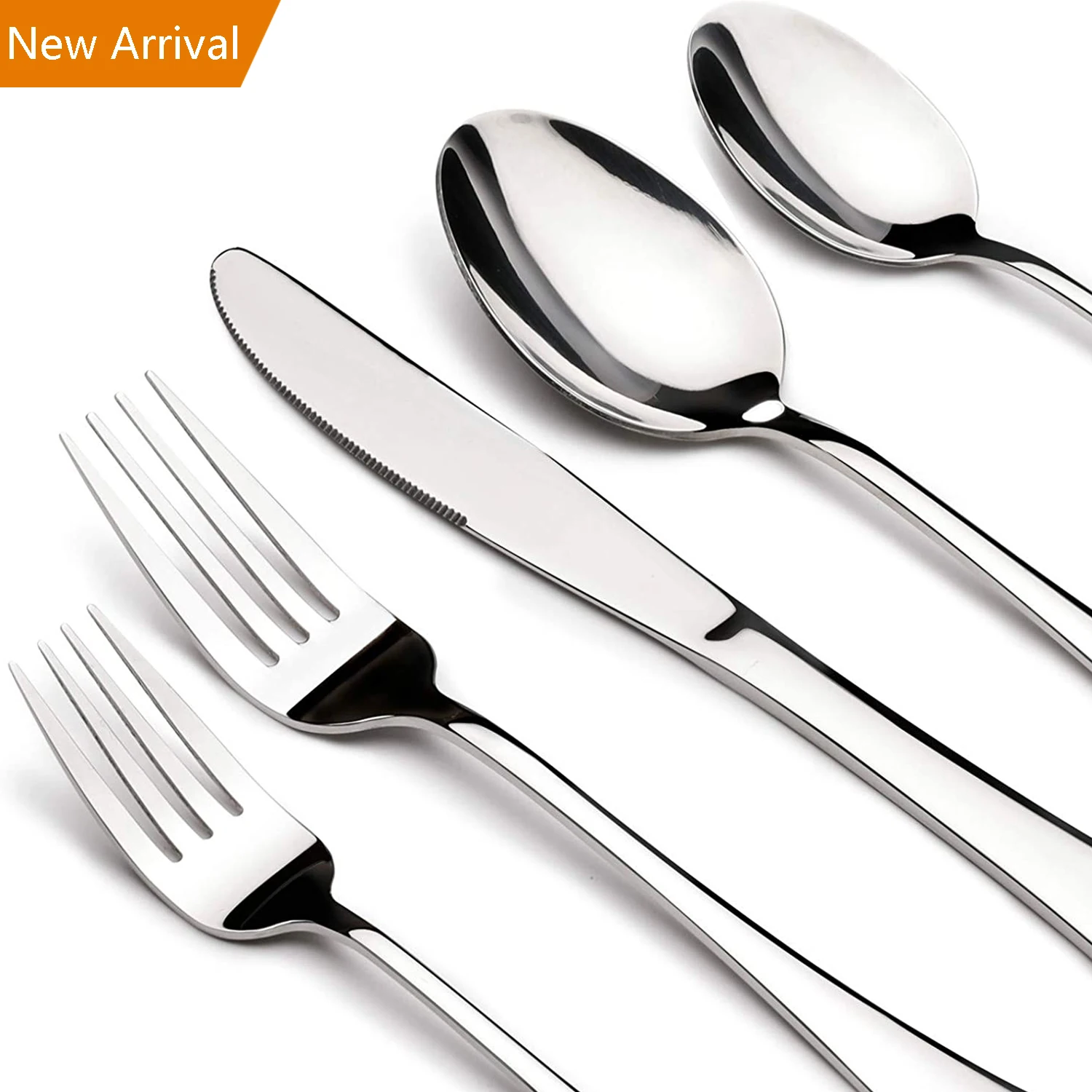 Custom Stainless Steel Traditional Cutlery Sets Wedding Silverware Weddings Tableware Travel Silver Flatware Set