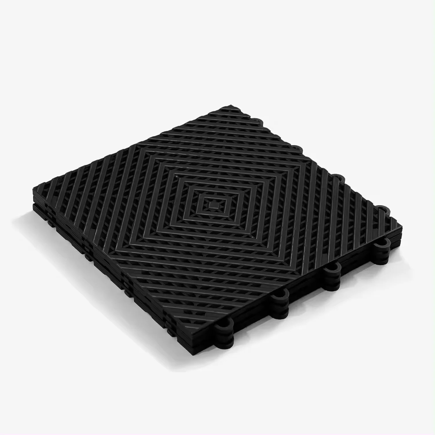 Swiss Trax Industrial Design Interlocking PVC Epoxy Tiles Used Vented Floor Mats Car Garages PP Vinyl Flooring Solutions Sale