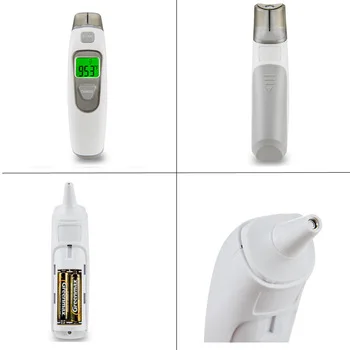 Thermometer for Adults Forehead and Ear - Fever Alarm, 1 Second Reading, Color Temperature Indicator