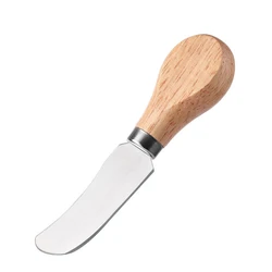 Amazon Hot Selling Wood Handle Cheese Knife Set Stainless Steel Cheese Tools Set