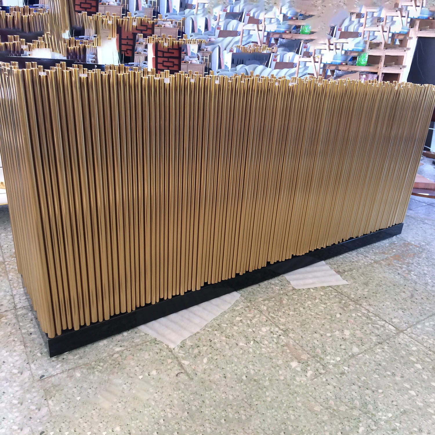 Gold Stainless Steel Cabinet Furniture Modern Hallway Sideboards Luxury Gloss Top Console Dining Room Sideboard wine Cabinet