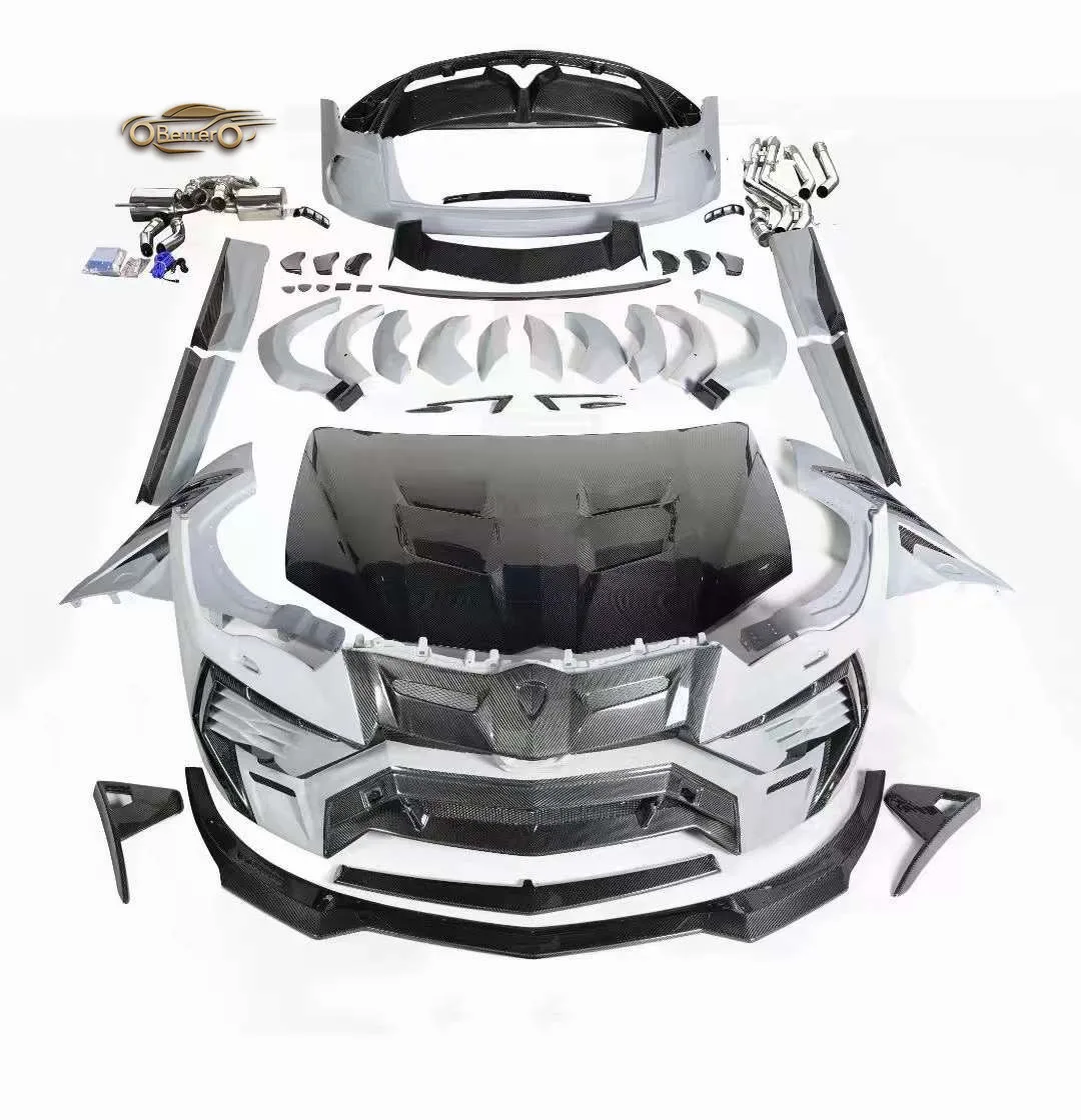High Quality Dry carbon fiber car front rear bumper engine hood for Lamborghini URUS To MSY style bodykit
