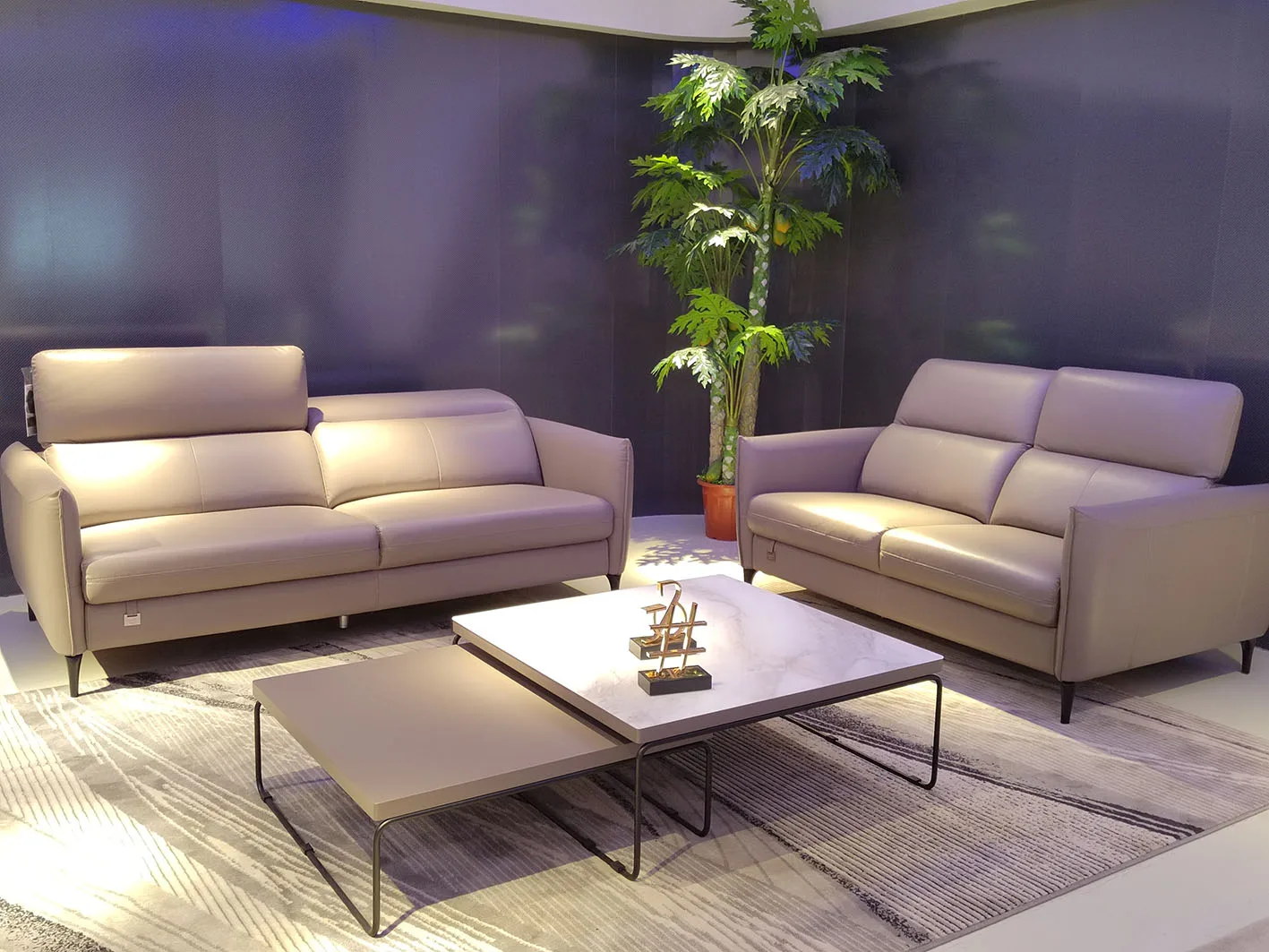 Sofa manufacturer modern simple luxury furniture 3+2+1 leisure brown and turquoise living room