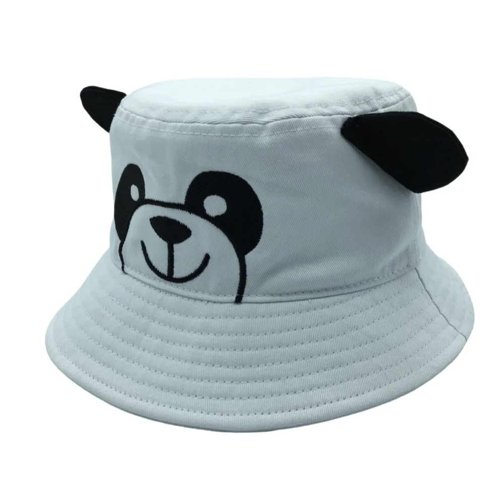 JEYA Custom Kids Beach Sun Protection Cap with embroidery Spring Summer Kids Boys Girls Cotton Custom Logo Bucket Hat