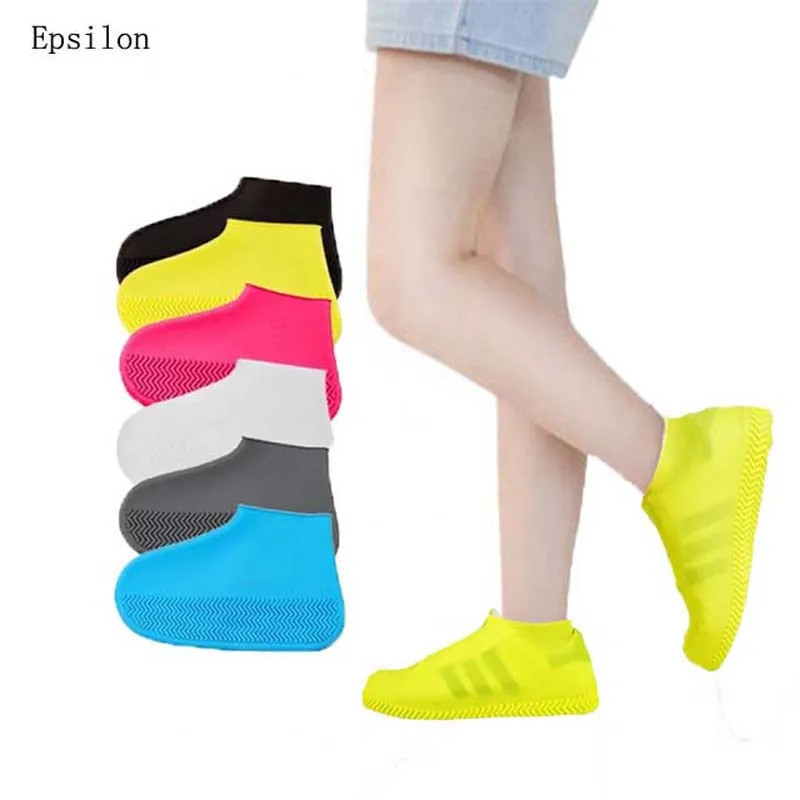 News High Heeled Shoes Cover Silicone Shoe Cover Women Rubber Rain Boots