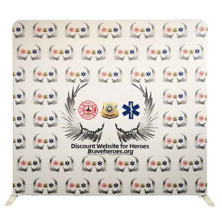High quality custom logo printing stretch tension fabric backdrop convention banner display