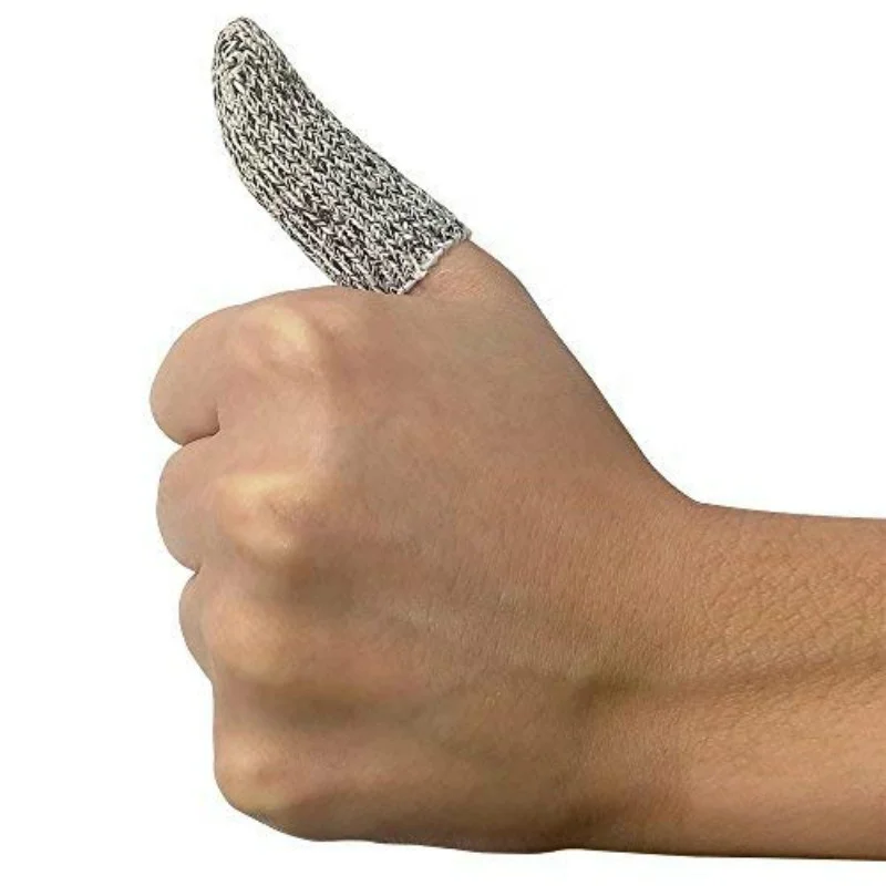 Level 5 HPPE Finger Cots Thumb Protector Protection Finger Sleeves Cut Resistant Gloves Substitute