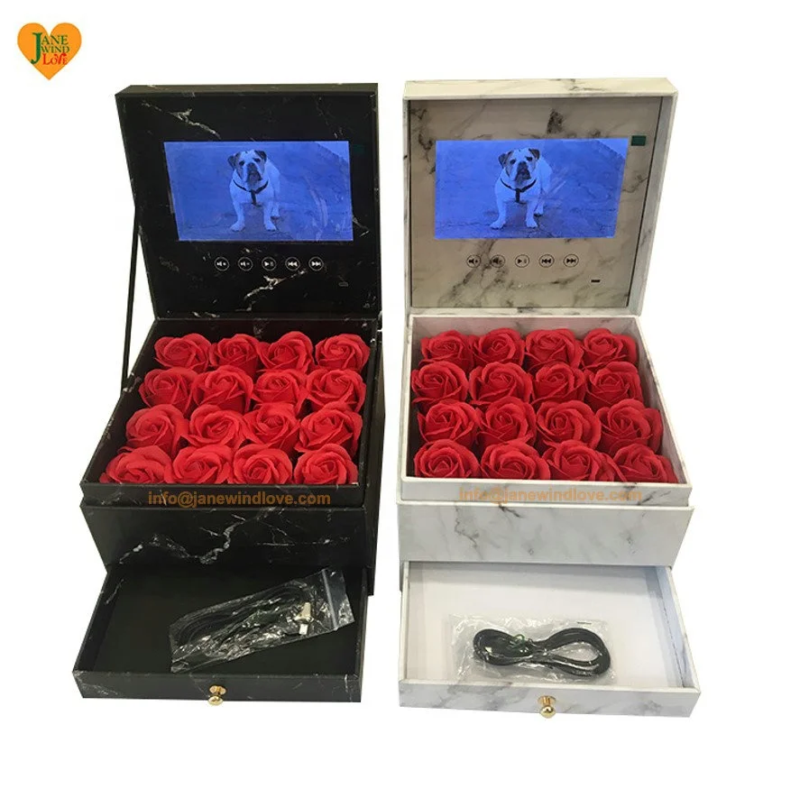 lcd video gift box with second drawer amazon birthday home gift box with lcd screen