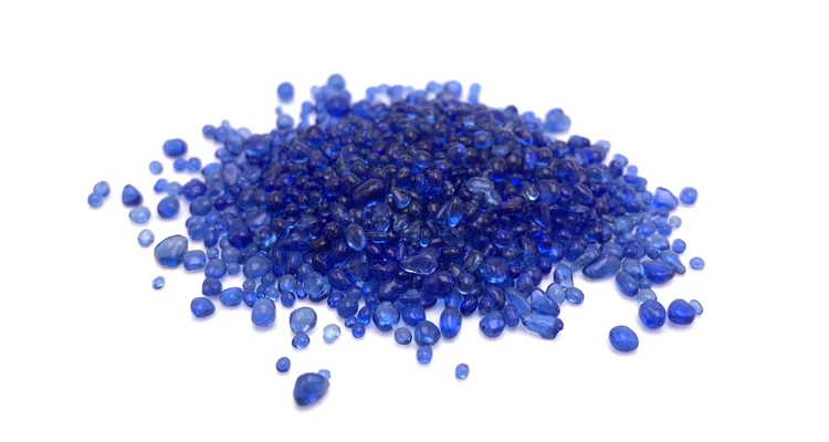 Concrete Finish  Cobalt Blue Green Sky blue Glass Beads For Swimming Pool Iridescent