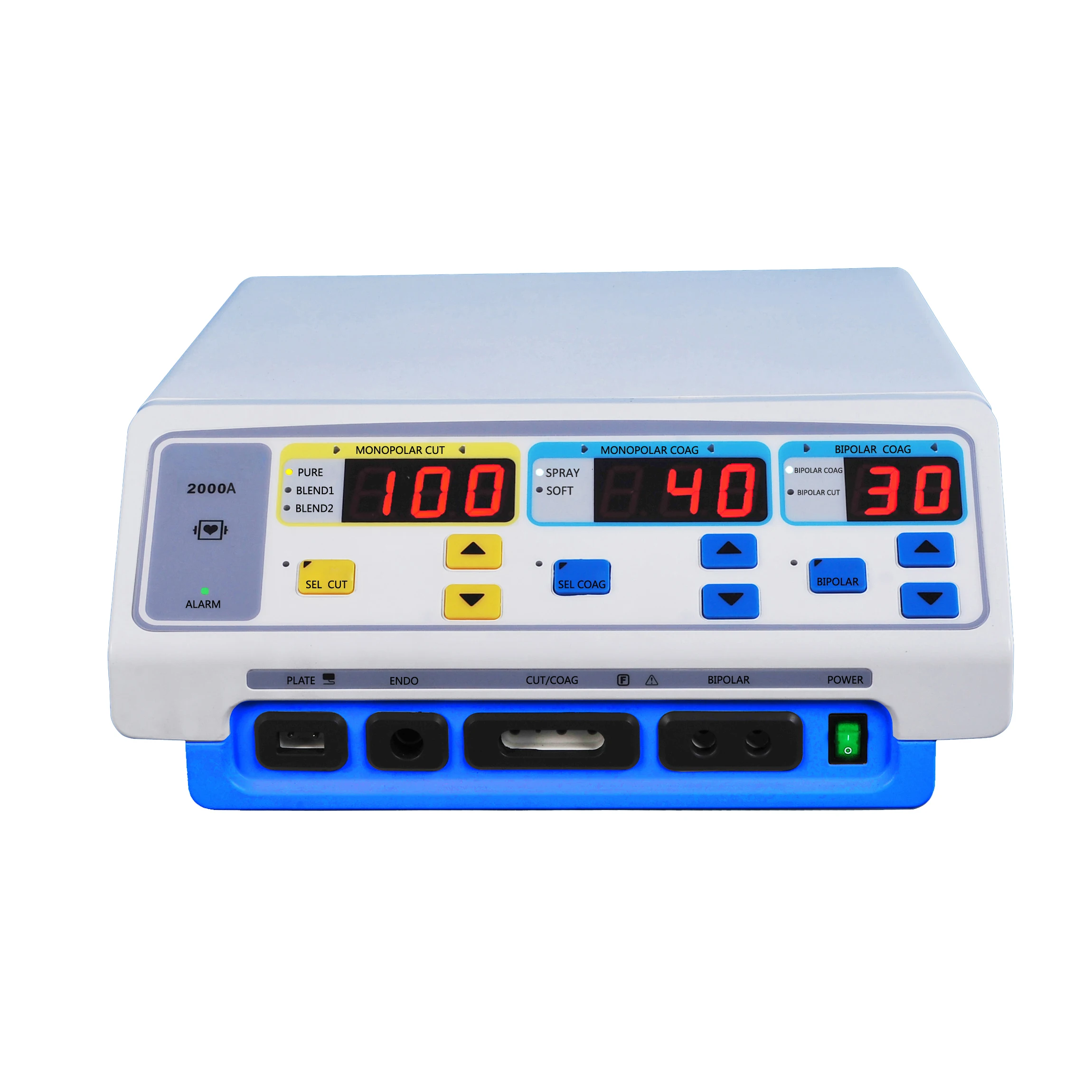 YSESU-2000A LED Low Price Portable Medical Electrosurgical Unit Ligasure Electrical Surgical Generator With  Bipolar