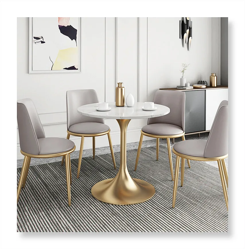 Dinning Table Dining Factory Wholesale Creative Dinning Table Set Modern Simple Metal Dining Room Set Furniture Fashion Design M