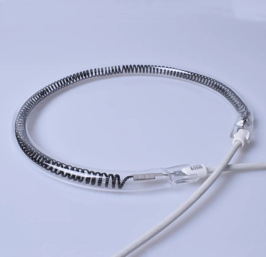 New size 120V 1500W medium wave circular clear reflector infrared heat lamp for PET blowing preheating