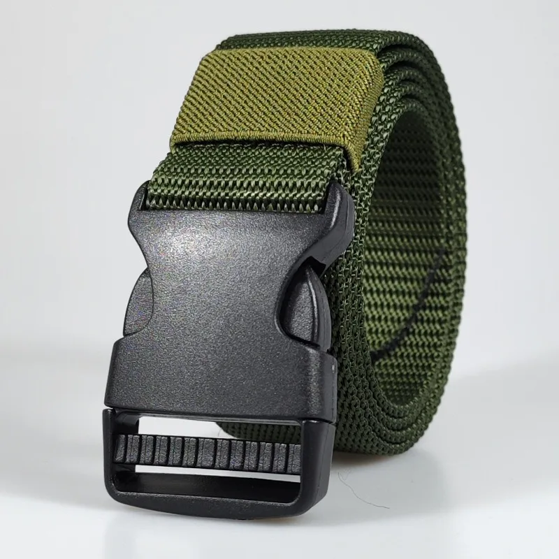 Custom High Quality 3.8CM Strap Automatic Buckle Nylon Belt Male Tactical Waist Belt Men Canvas Fabric Belts