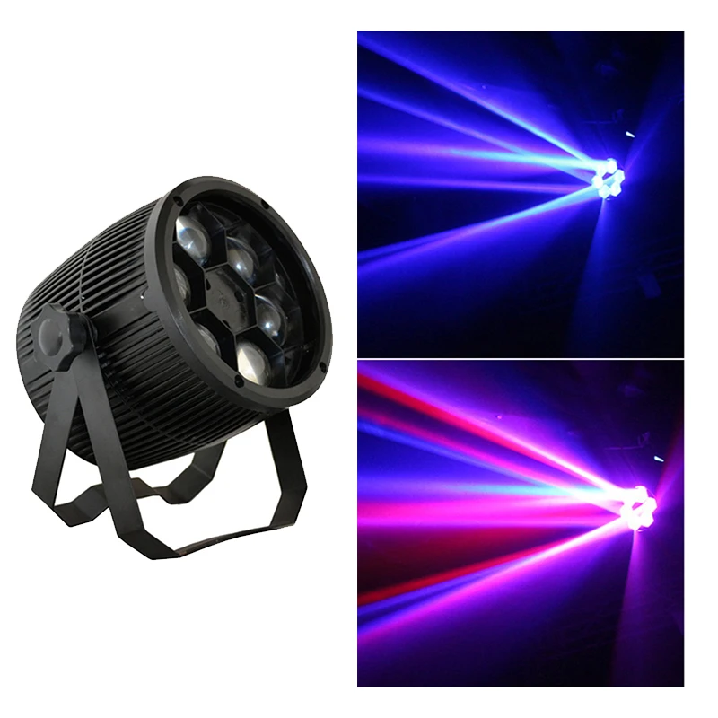 high quality six bee eye led par can light with zoom for dj party