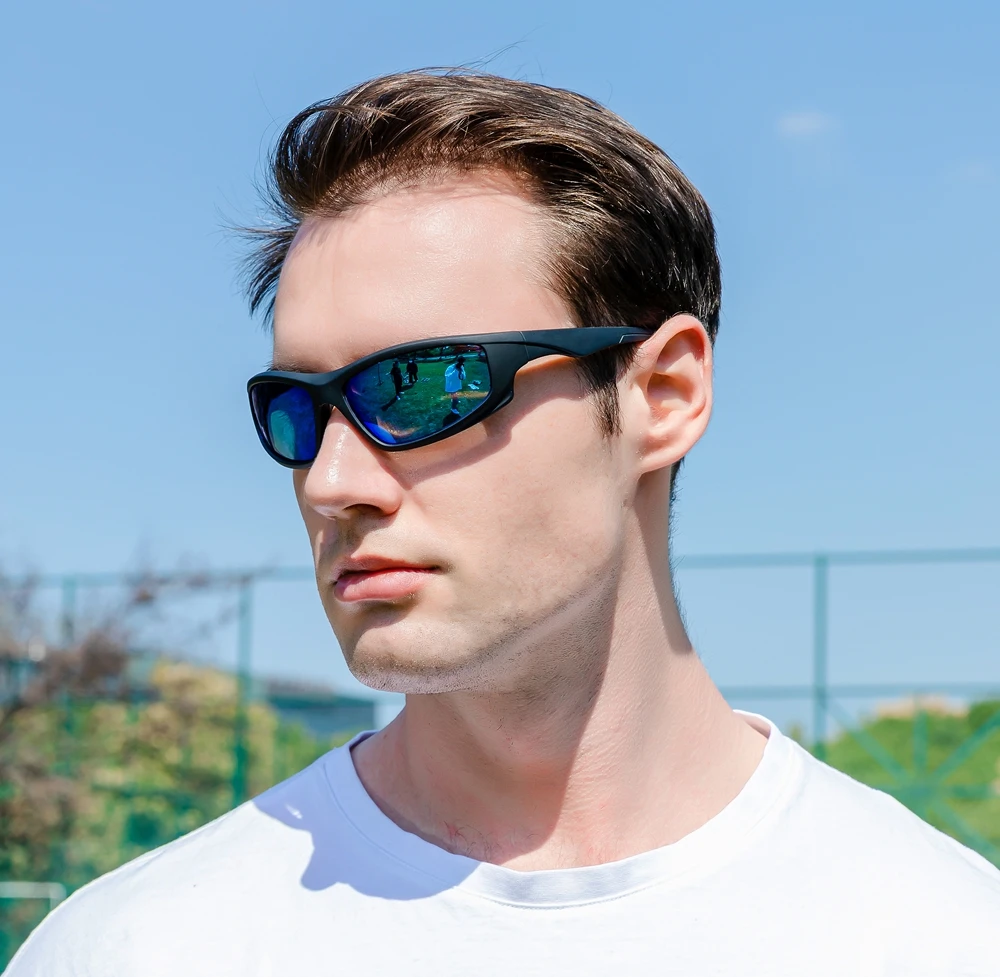 men shady ray sports outdoor safety Z87 polarized cycling tr90 sunglasses