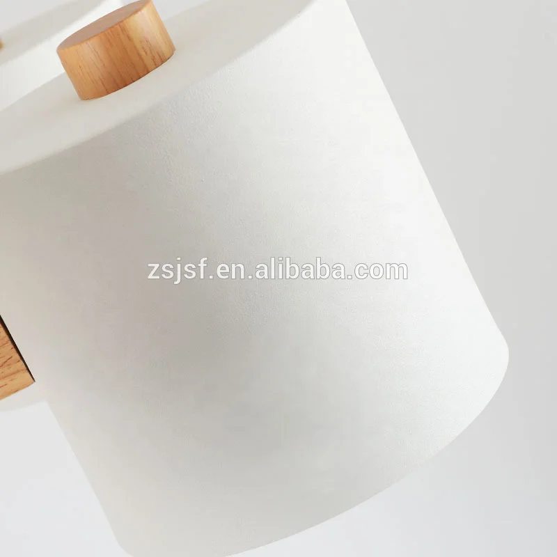 White black 3 6 8 heads hotel bar restaurant bedroom living room dinning room modern nordic wooden chandelier