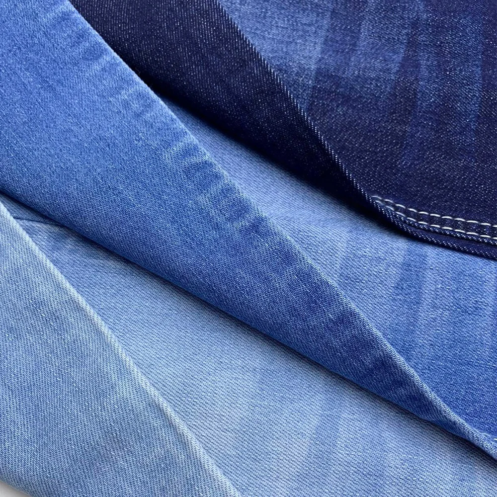 OEM ODM Ronghong 93% Cotton 6% Polyester 1% Spandex Washed Denim Fabric 10OZ Twill Dyed Denim Fabric for Jackets