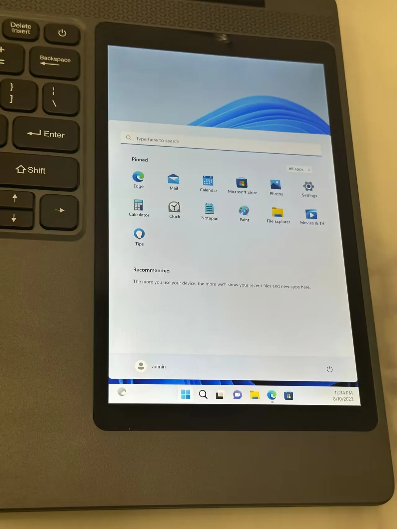 Brand New 15.6 Inch Touch Screen Laptop Intel Celeron N100 Dual Screen Laptop for office laptop