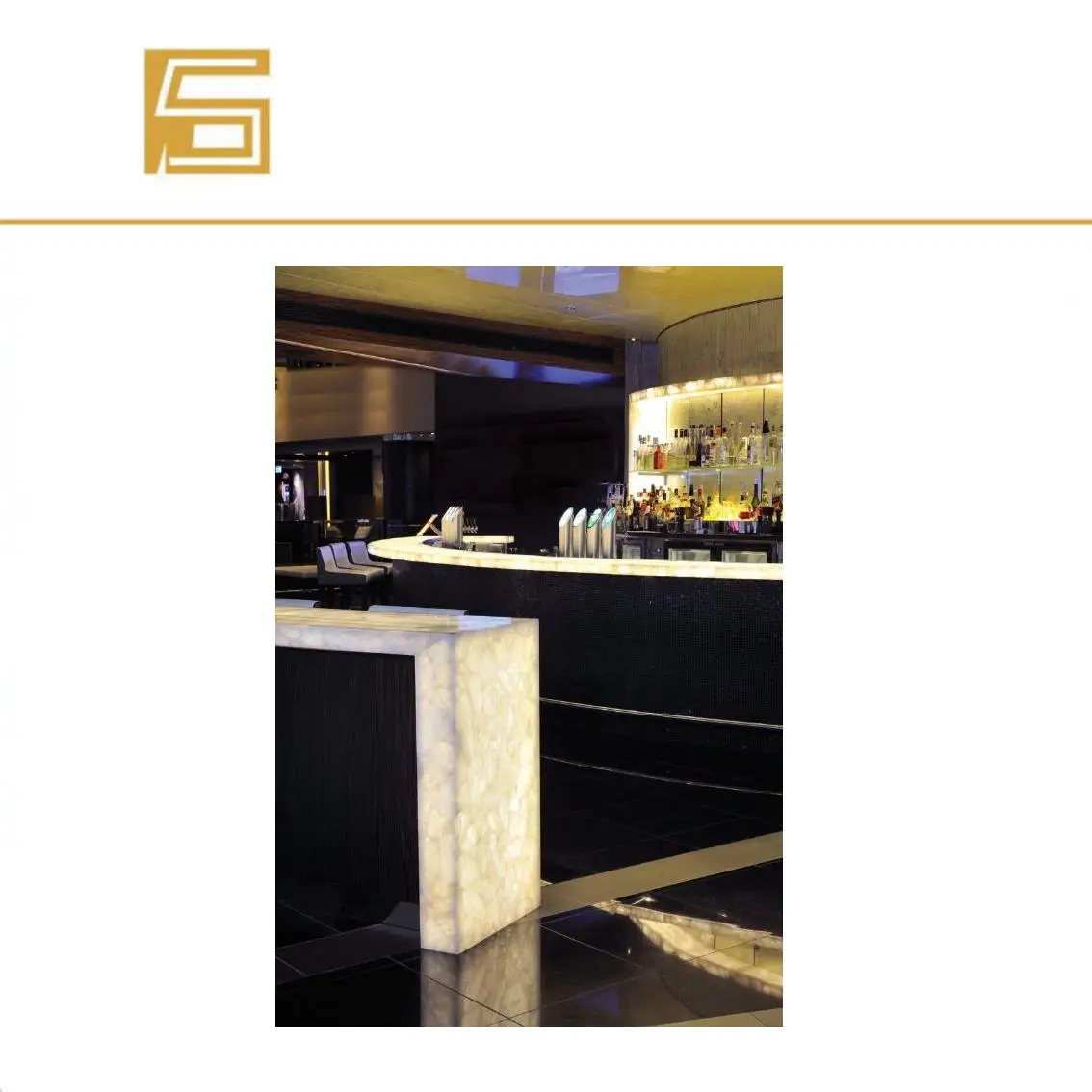 New design stone light led marble stone lumi stone kitchen top with led light