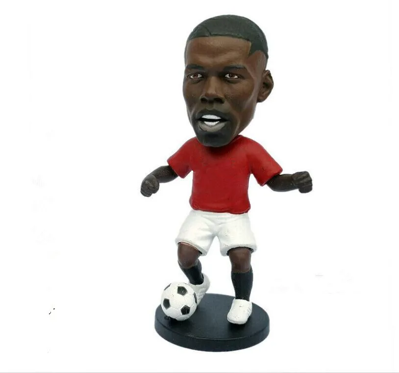 Hand Painted Custom Soccer Player Bobbleheads Resin Football Player Figures For Home