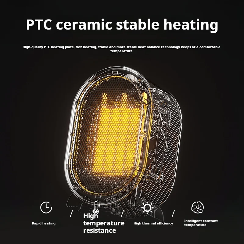 Temperature adjustable Electric Heating Fan High efficiency and energy saving Space Heaters for Winter Mini Electric Fan Heater