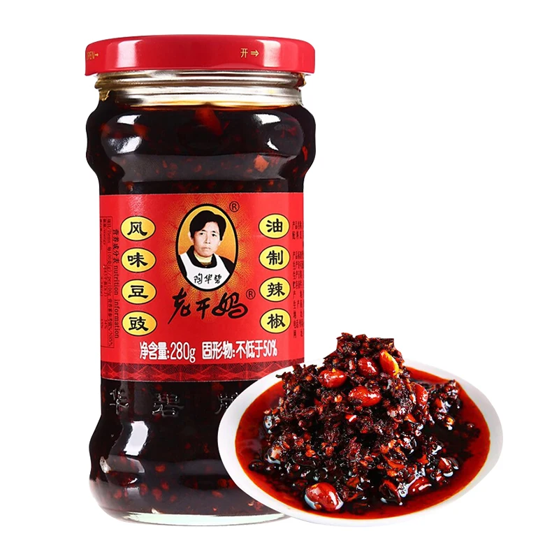 Оптовая продажа китайские горячие продукты Laoganmma соус чили 280 г острый густой здоровый продукт быстрого