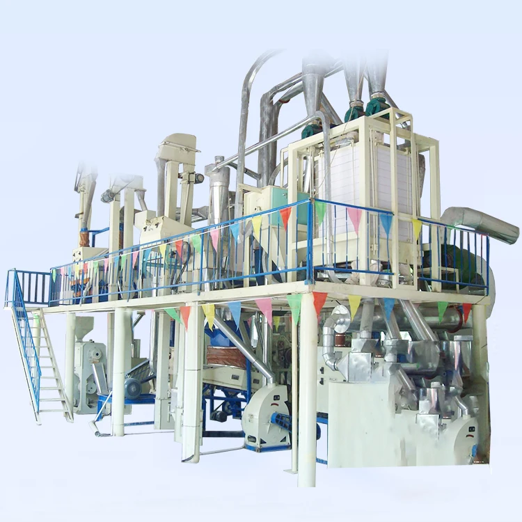 Fully Automatic maize machine Good quality 52T per 24h flour mill machine manufacturer corn flour mill