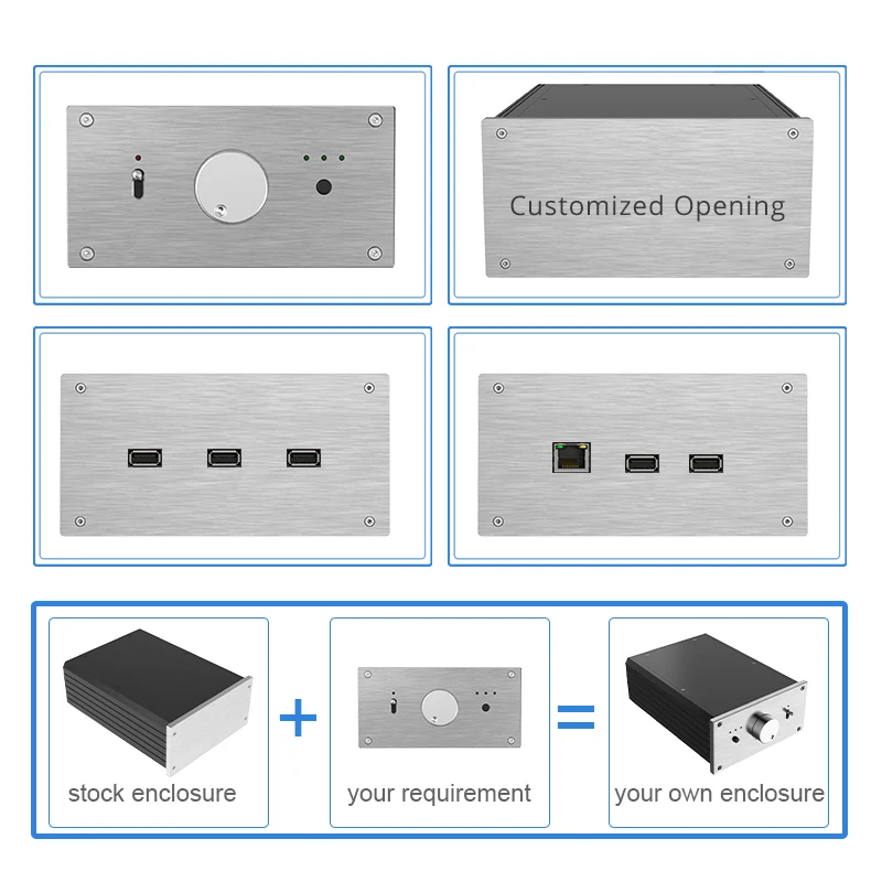 YONGU W20A Sheet Metal Fabrication CNC Milling Electronics Control Bluetooth Amplifier Box