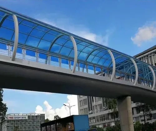 Highway overhead noise barrier transparent PC board 50uv impact toughness good high transparency