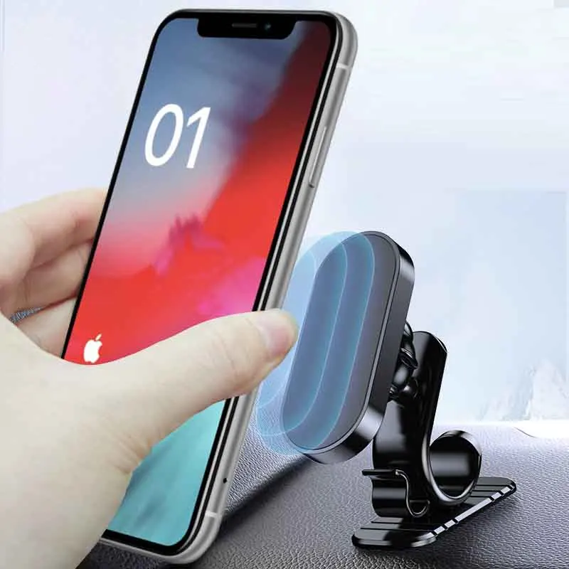 360 degree flexible universal magnetic car cell phone holder support custom logo metal phone holder for phones