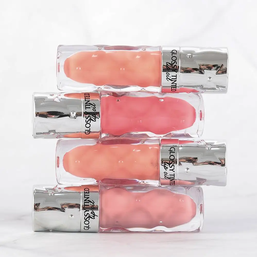 Premade Magic Low MOQ Turmeric Lemon Shea Butter Lip Oil Rose Gold Lip Tint Gloss Shimmer Moisturizing Glossy Lip Oil