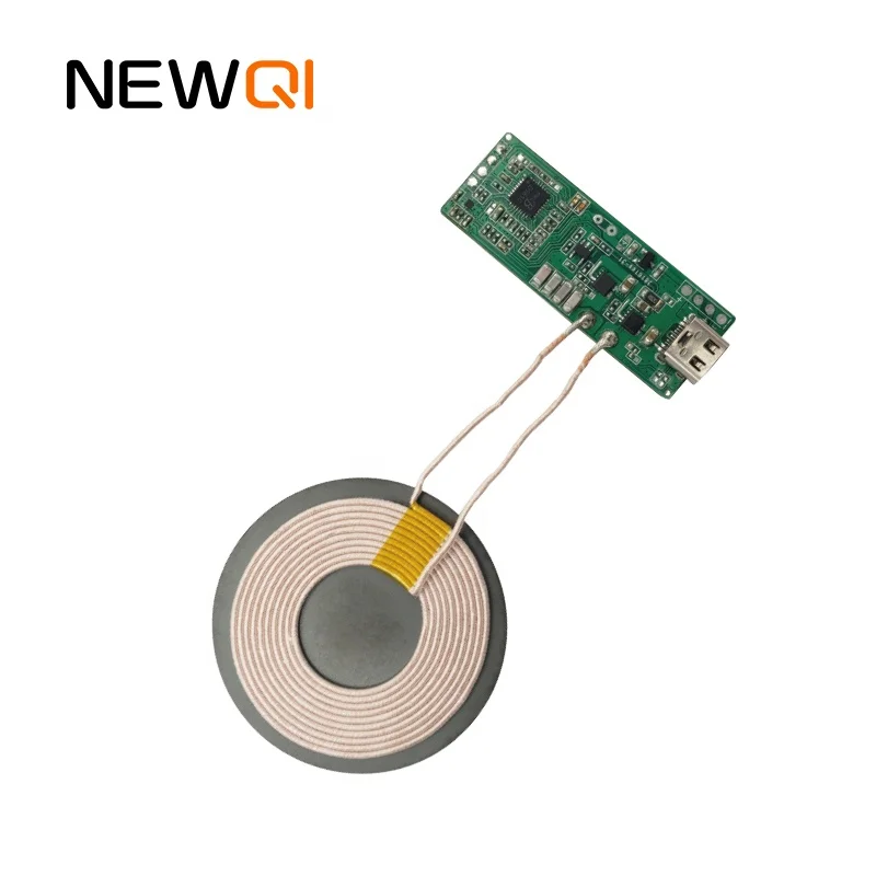 NEWQI 10 Вт одной катушки беспроводной зарядное устройство модуль Pcb сборки Qi зарядки таблички