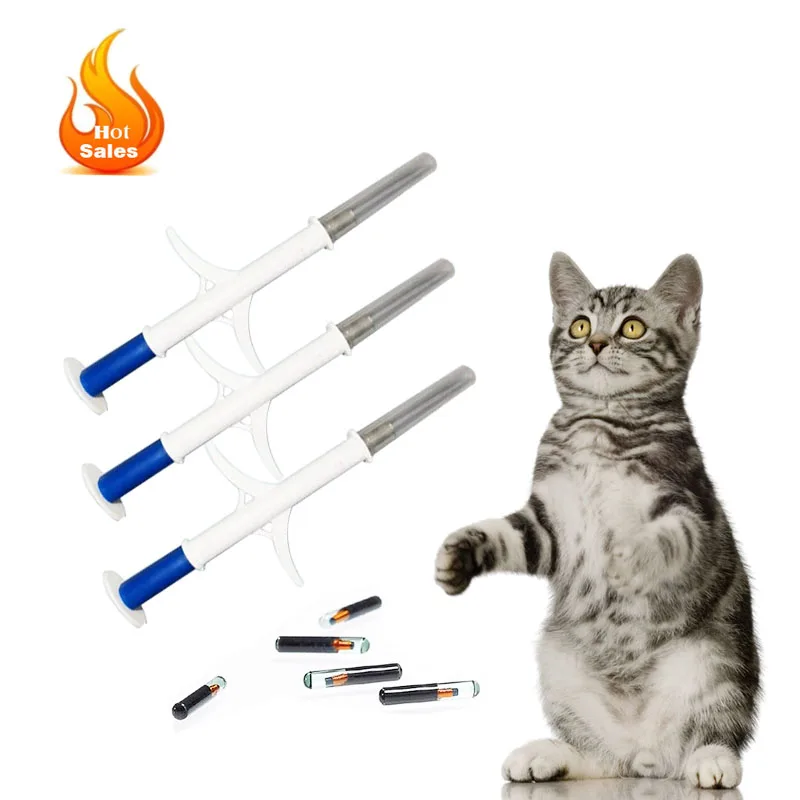 2.12*12mm RFID Animal ID Bio-glass Tag Cow Cat Livestock Syringe Transponder Micro Chip Implant Pet Microchips