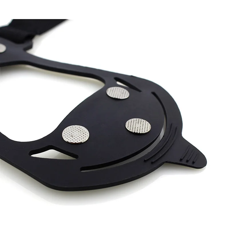 OBSHORSE New 10 Spikes Anti-slip Ice Gripper For Shoe Boots Safety Walking Crampons Boot Grips Ice Snow Chain Cleats