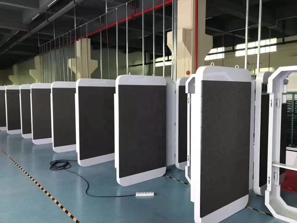 Full Color LED Screen SMD P4 Waterproof Street Lamp Pole 5G WIFI Advertising LED Billboard  Pole Outdoor LED Display