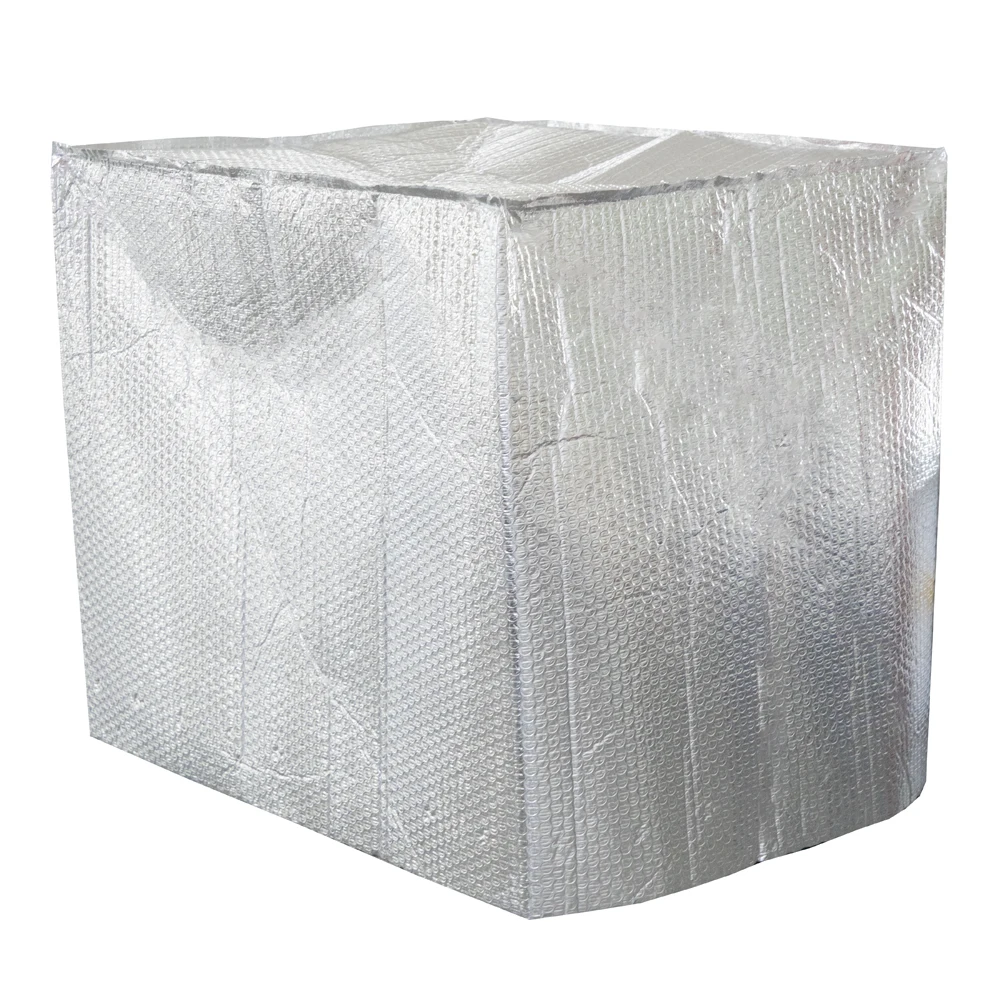 Double Side Foil Thermal Insulated Pallet Covers Five Side Aluminum Foil Bubble Insulation Blankets
