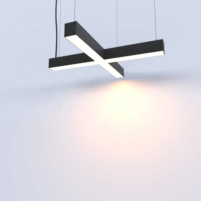 Euleep led light X shape  connectors,  linkable to multies crossed rectangle, premium club lighting or meeting room lighting