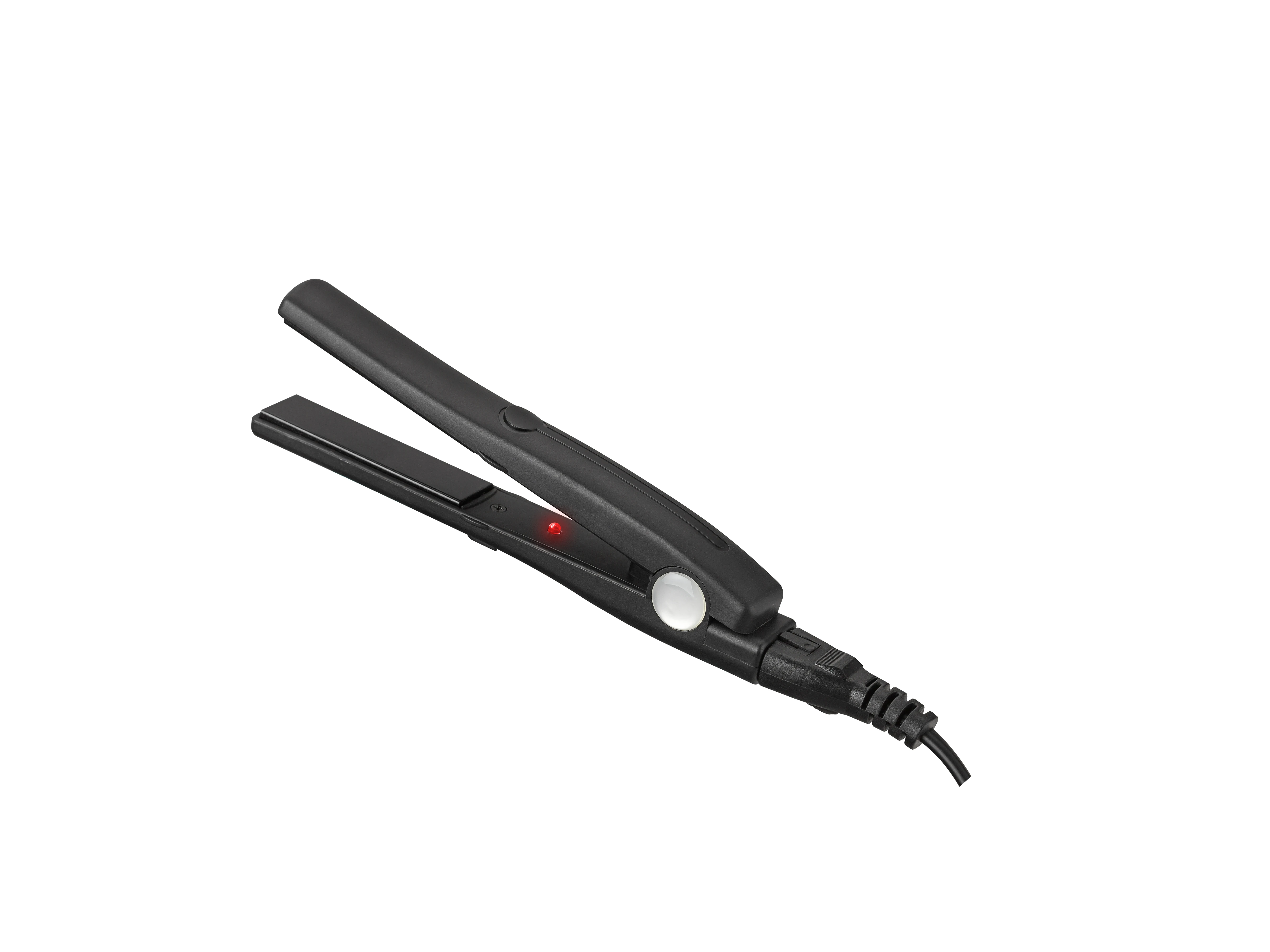 New Mini Flat Iron Professional Hair Straightener 2 In 1 Travel 0.6Inch Titanium