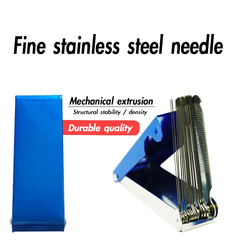 13Pcs in 1 Set Stainless Steel Needle Aluminum Alloy Case Welding Torch Nozzle Tip Cleaner Set