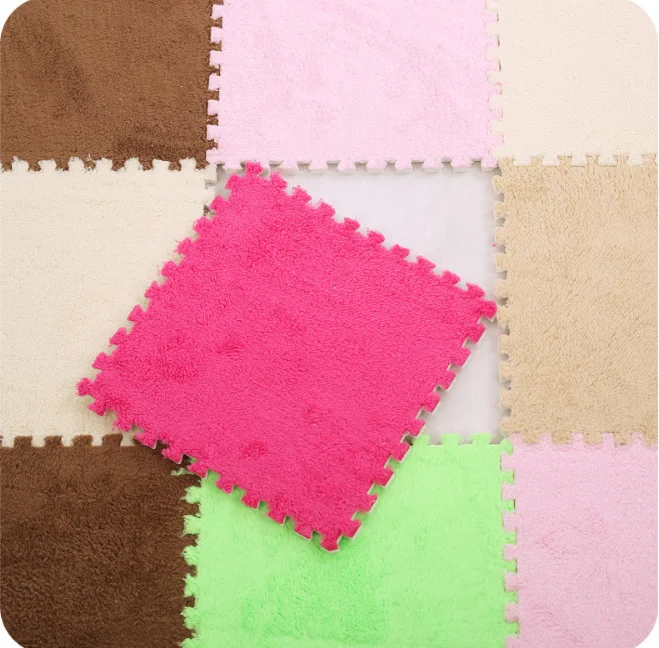 Hot Sale Comfortable Cotton Velvet Mat For Gym Travel Folding Baby Play Gym Mat