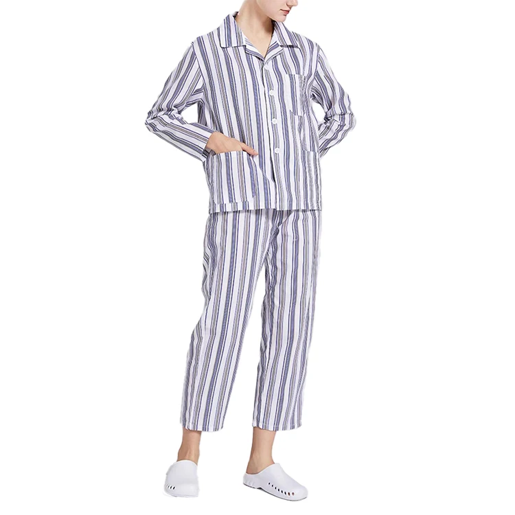 Hospital gown Wholesale High quality  Long sleeves Short-sleeved suit 100% cotton Easy to put on and take off Patient Gown