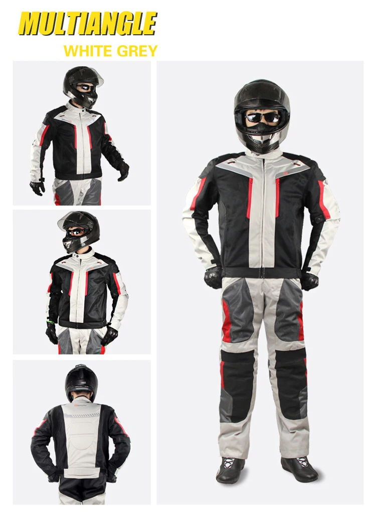 Motorcycle Jacket For Men Textile Motorbike Jacket Racing Suit Biker Riding Jacket CE Approved Waterproof Suit