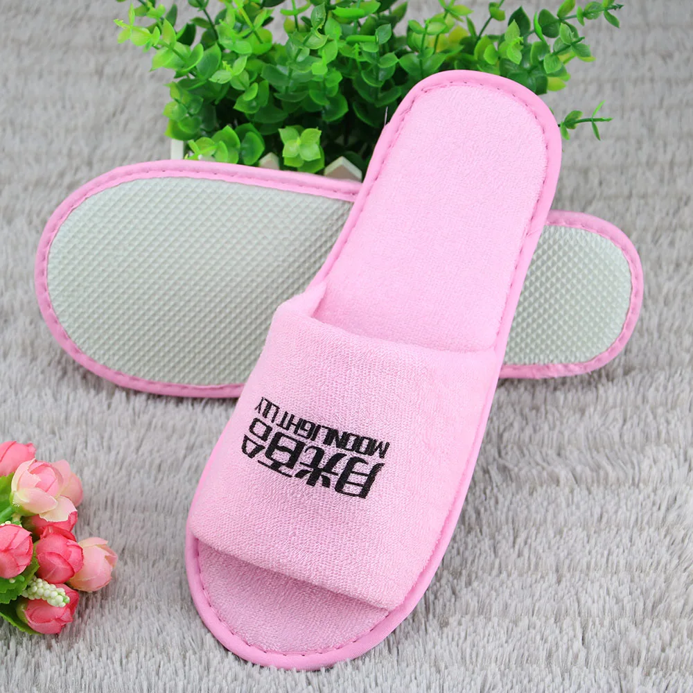
Factory selling disposable open toe slipper for spa and hotel 