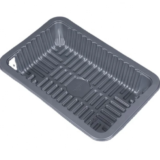 Eco-friendly plastic food tray OEM/ODM Custom supermarket meat packaging trays grade vegetable fruit disposable meat tray