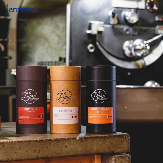 Экологичная биоразлагаемая картонная бумажная трубка для упаковки белкового порошка чая, размер под заказ