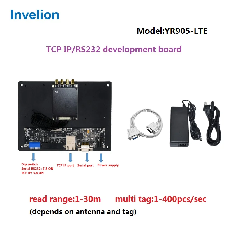 Free SDK R2000 LTE UHF RFID Reader Module UART Passive 4 Port Long Range RFID Reader for Warehouse Inventory Management